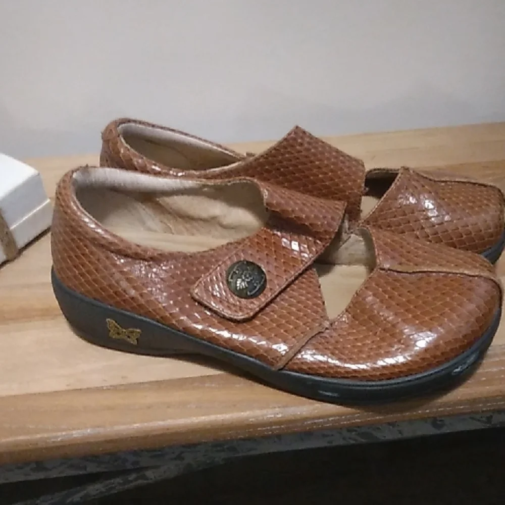 Women's Alegria Snake Pattern Mary Jane Shoes